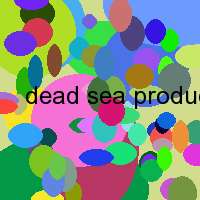 dead sea products